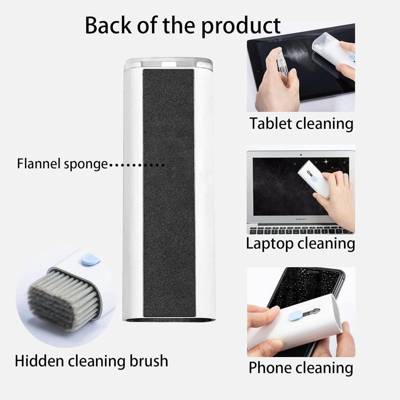 CRYSFIY 7 in 1 Electronic Cleaner kit - Keyboard Cleaner, Keyboard Cleaning Kit, Laptop Cleaner with Brush, Electronic Cleaner for Laptop/Phone/Computer/Screen (Give Away a Flannel Cloth) Blue - Image 5